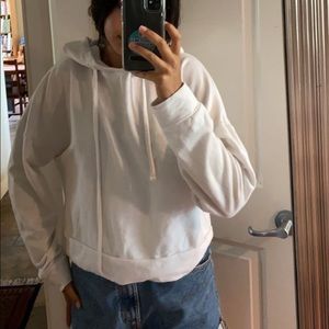 white hoodie